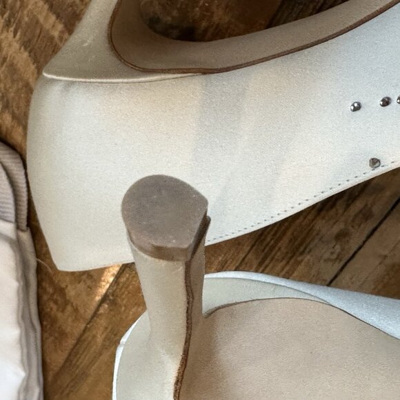 Jimmy Choo Romy Ivory Shooting Crystals on Satin - Picture 12 of 12